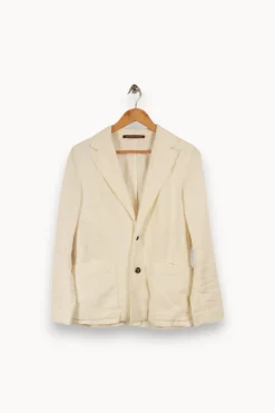 Shop Comptoir des Cotonniers Blazer en jean - Taille S/36 Blanc