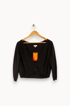 Shop Claudie Pierlot Cardigan - S/36 Noir