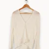 New Gerard Darel Cardigan blanc - Taille L/40 Marron