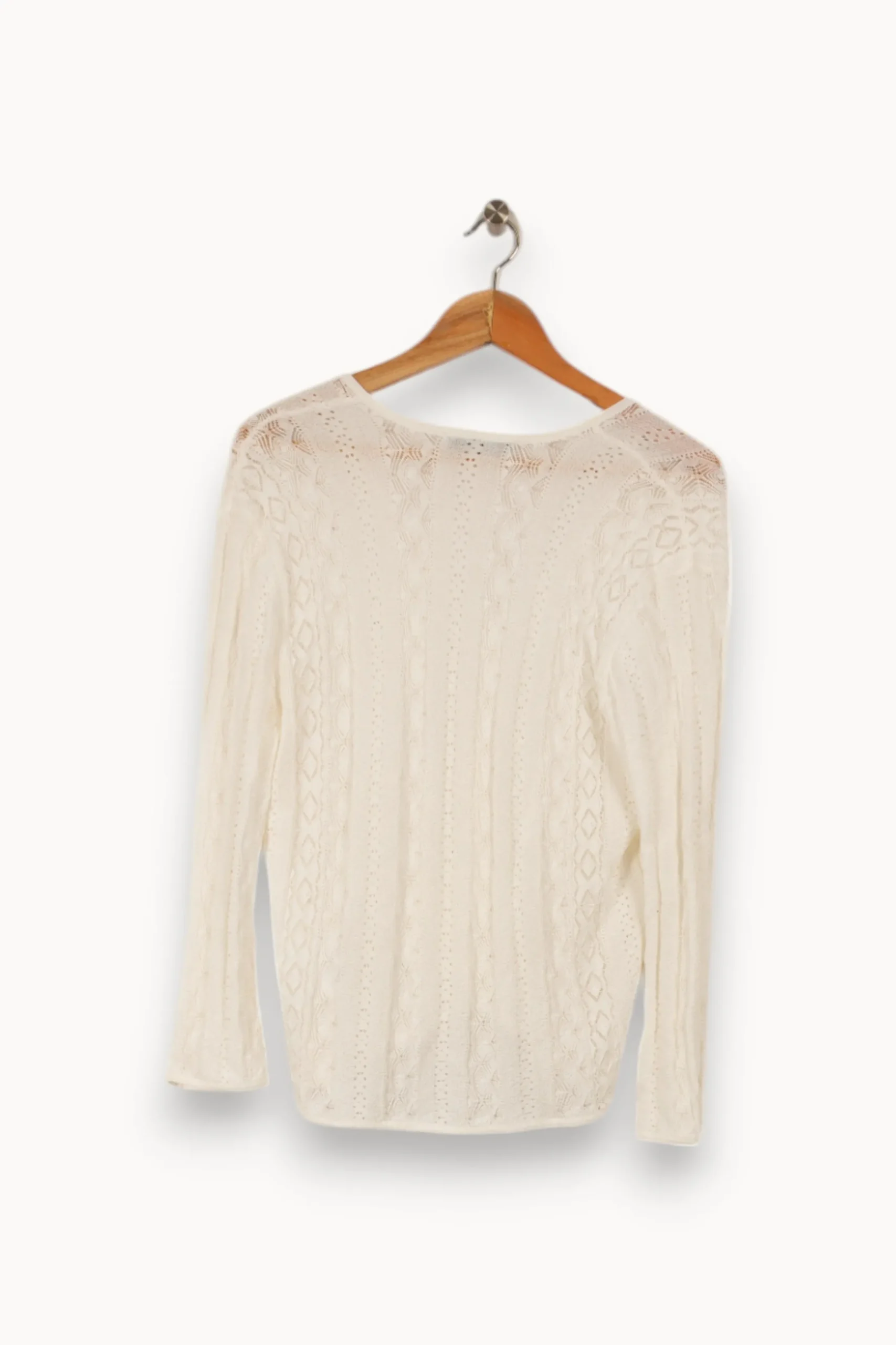 New Gerard Darel Cardigan blanc - Taille L/40 Marron