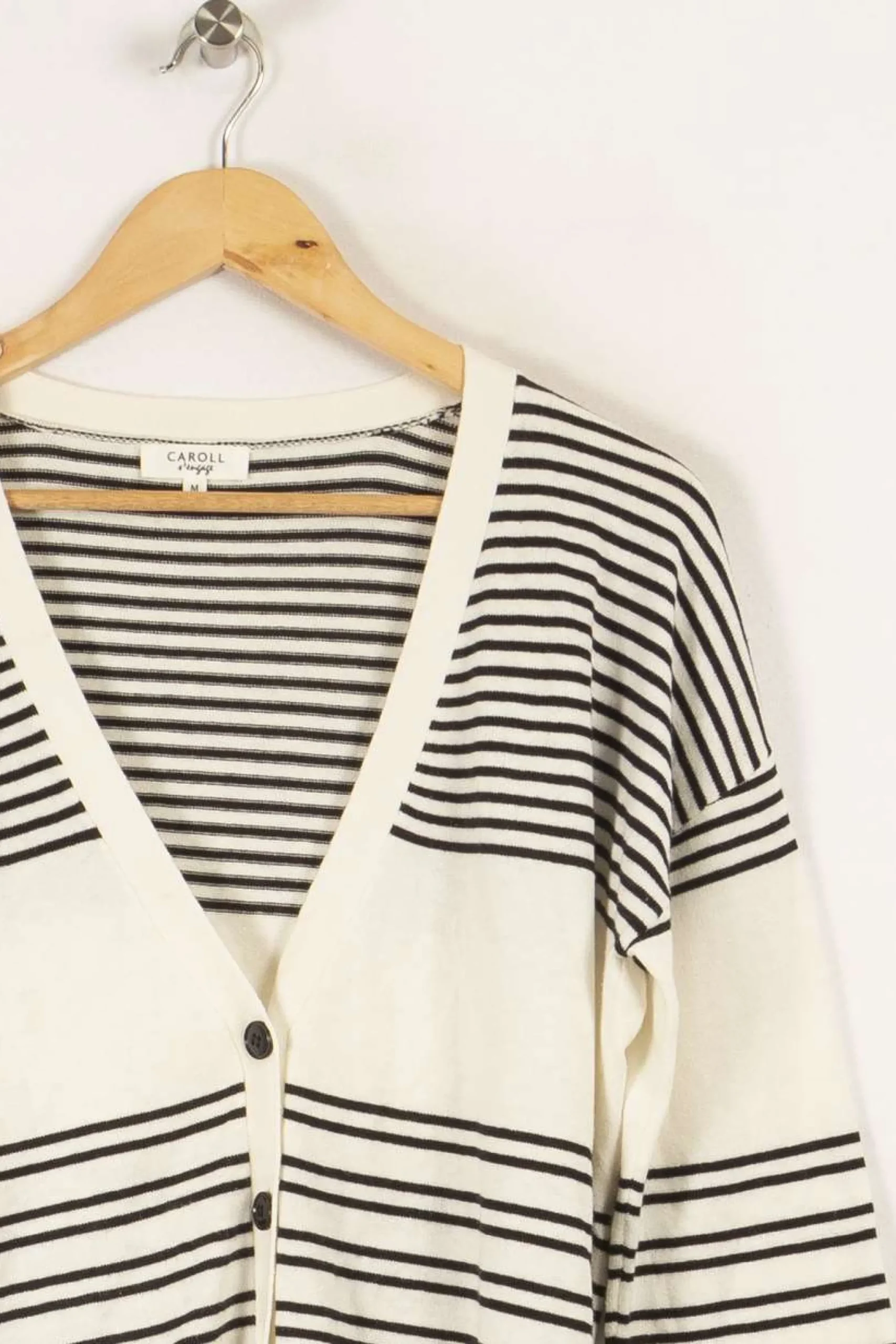 Best Caroll Cardigan blanc et noir - Taille M/38 Multicolore