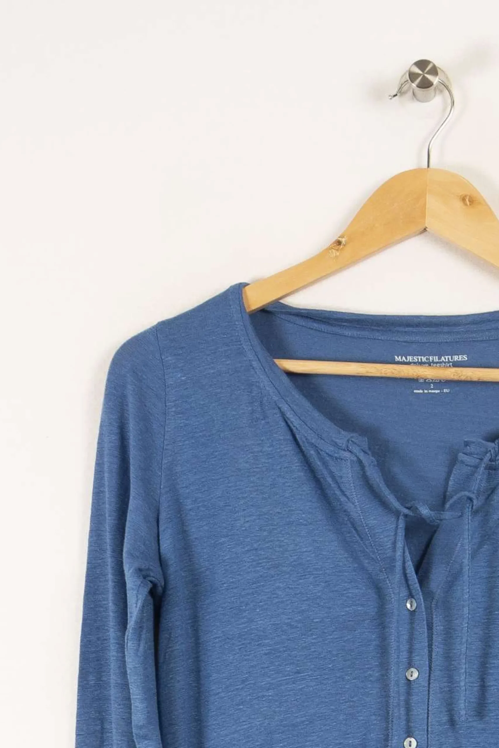 Shop Majestic Filatures Cardigan - Taille M/38 Bleu