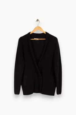New Galeries Lafayette Cardigan bleu foncé - Taille M/38 Noir
