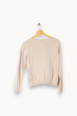 New American Vintage Cardigan court gris - S / 36 Beige