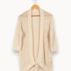 Hot Sud express Cardigan en maille - Taille S/36 Beige