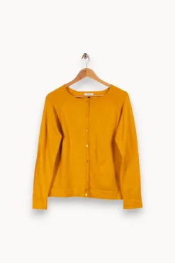 Sale Galeries Lafayette Cardigan - Taille L/40 Jaune