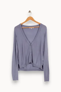 Outlet Sud express Cardigan léger clair - Taille M/38 Bleu