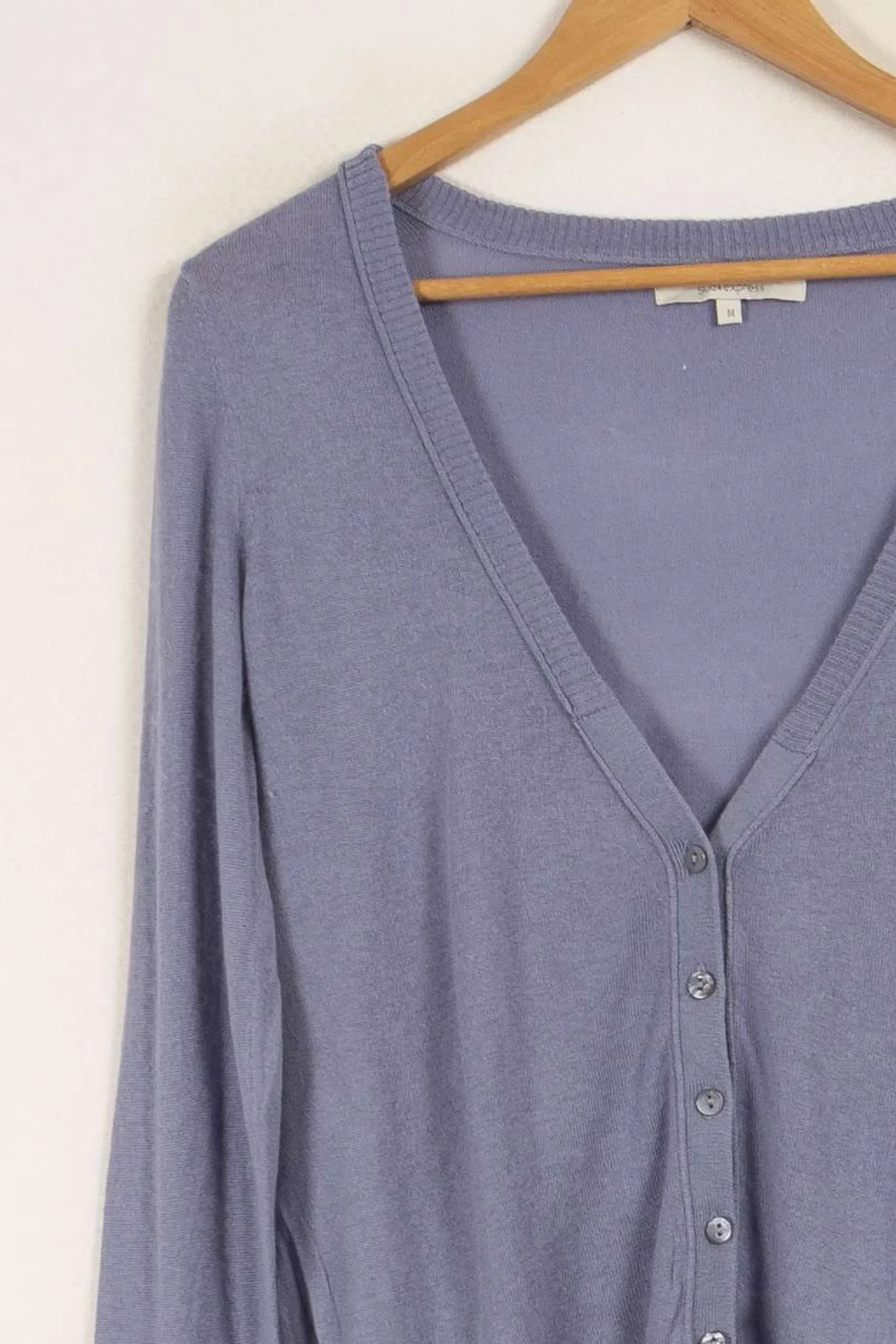 Outlet Sud express Cardigan léger clair - Taille M/38 Bleu