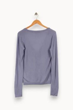 Outlet Sud express Cardigan léger clair - Taille M/38 Bleu