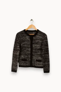 Outlet Caroll Cardigan et gris - Taille S/36 Noir