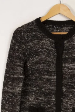 Outlet Caroll Cardigan et gris - Taille S/36 Noir