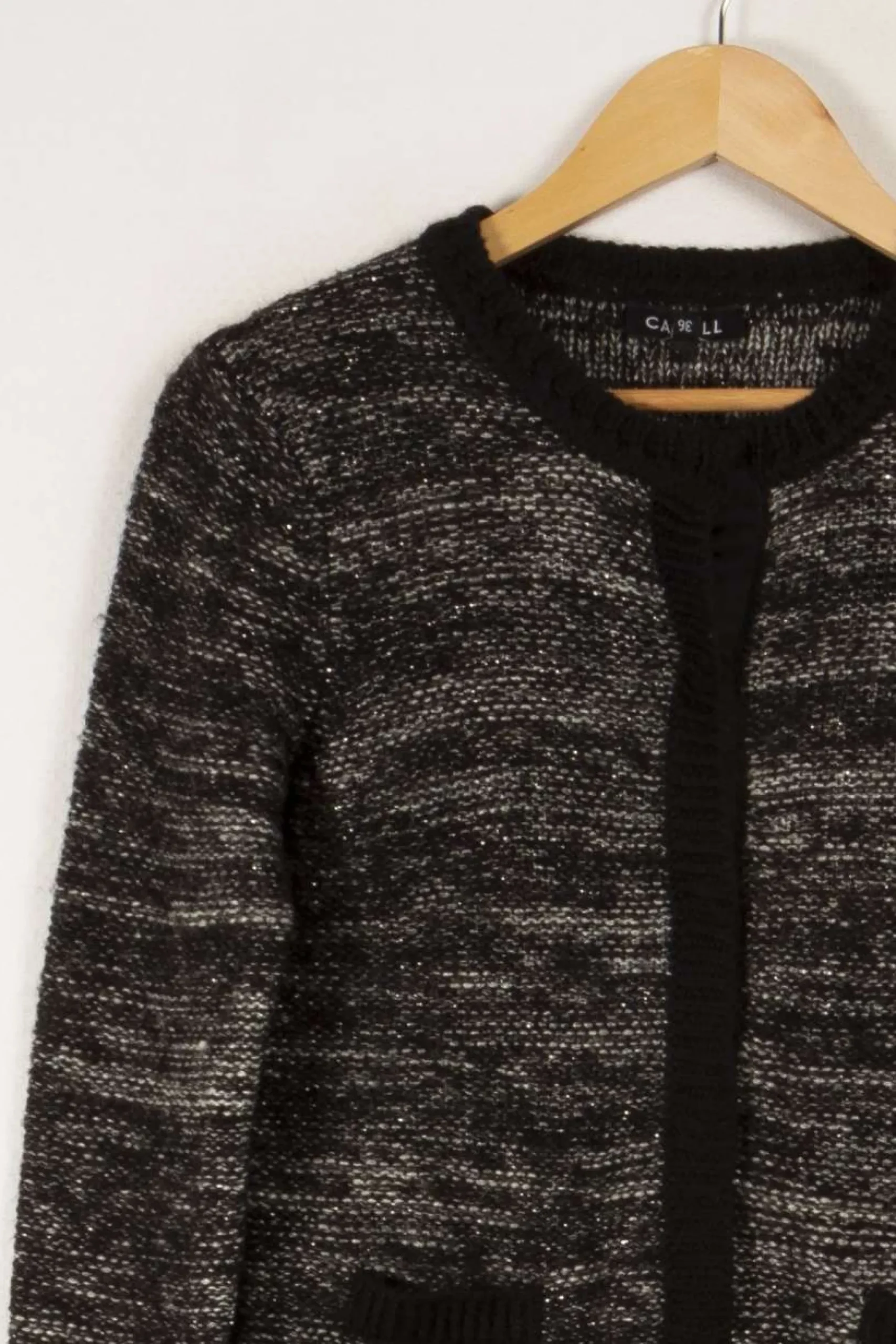 Outlet Caroll Cardigan et gris - Taille S/36 Noir