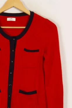 Online Des petits hauts Cardigan - Taille S/36 Rouge
