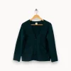 Cheap Des petits hauts Cardigan foncé - Taille S/36 Vert