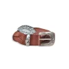 Shop Petite Mendigote Ceinture Benny Cow - - T2 Marron