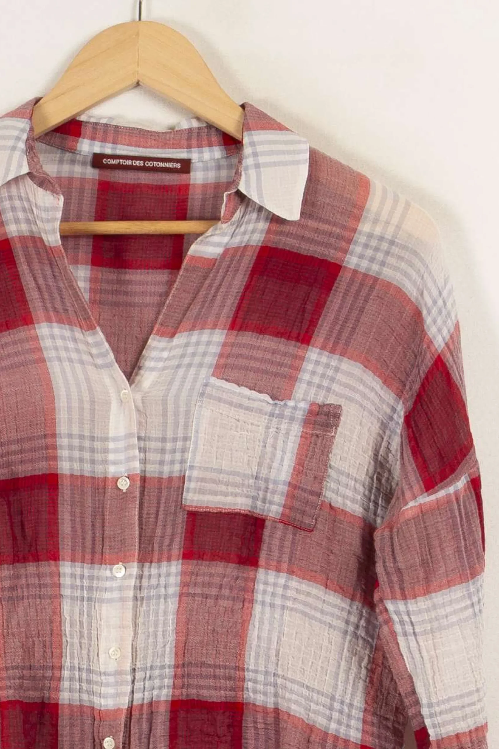 Best Sale Comptoir des Cotonniers Chemise à carreaux - Taille S/36 Multicolore