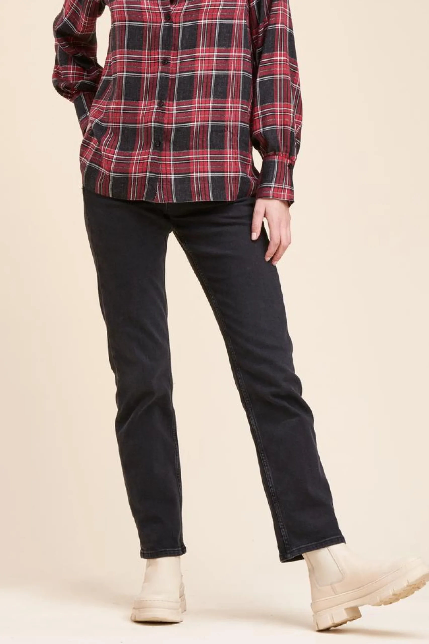 Cheap La Fée Maraboutée Chemise à carreaux ample - S/36 Multicolore