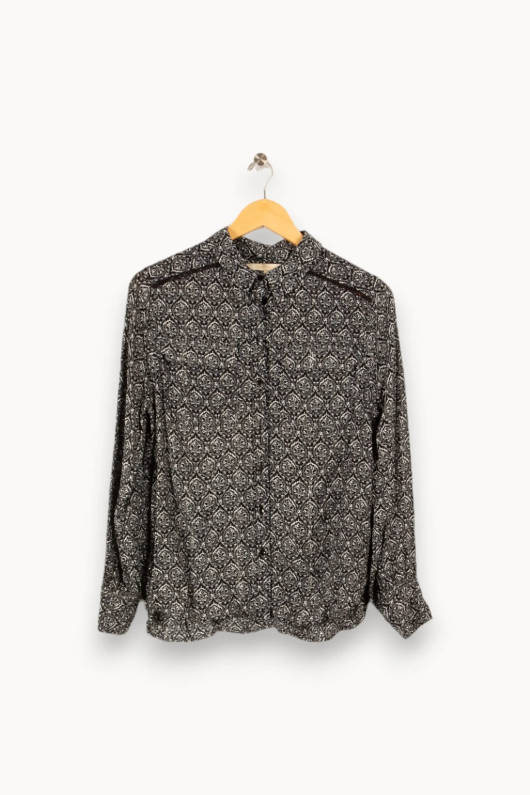 New La Fée Maraboutée Chemise à imprimé azuleros - M/38 Noir