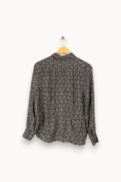 New La Fée Maraboutée Chemise à imprimé azuleros - M/38 Noir