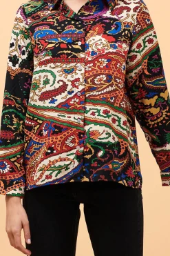 Store La Fée Maraboutée Chemise à imprimé coloré - XL/42 Multicolore