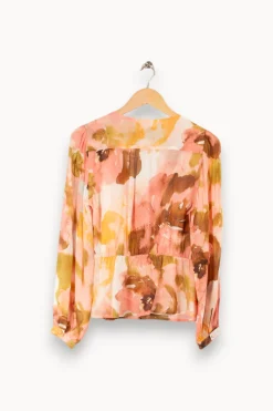 Discount La Petite Etoile Chemise à motifs - Taille M/38 Orange