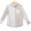Hot Ines de la Fressange Paris Chemise à rayures es et grises - 36 Bleu