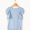 Fashion Maje Chemise - S/36 Bleu