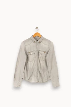 Best IKKS Chemise - Taille S/36 Gris