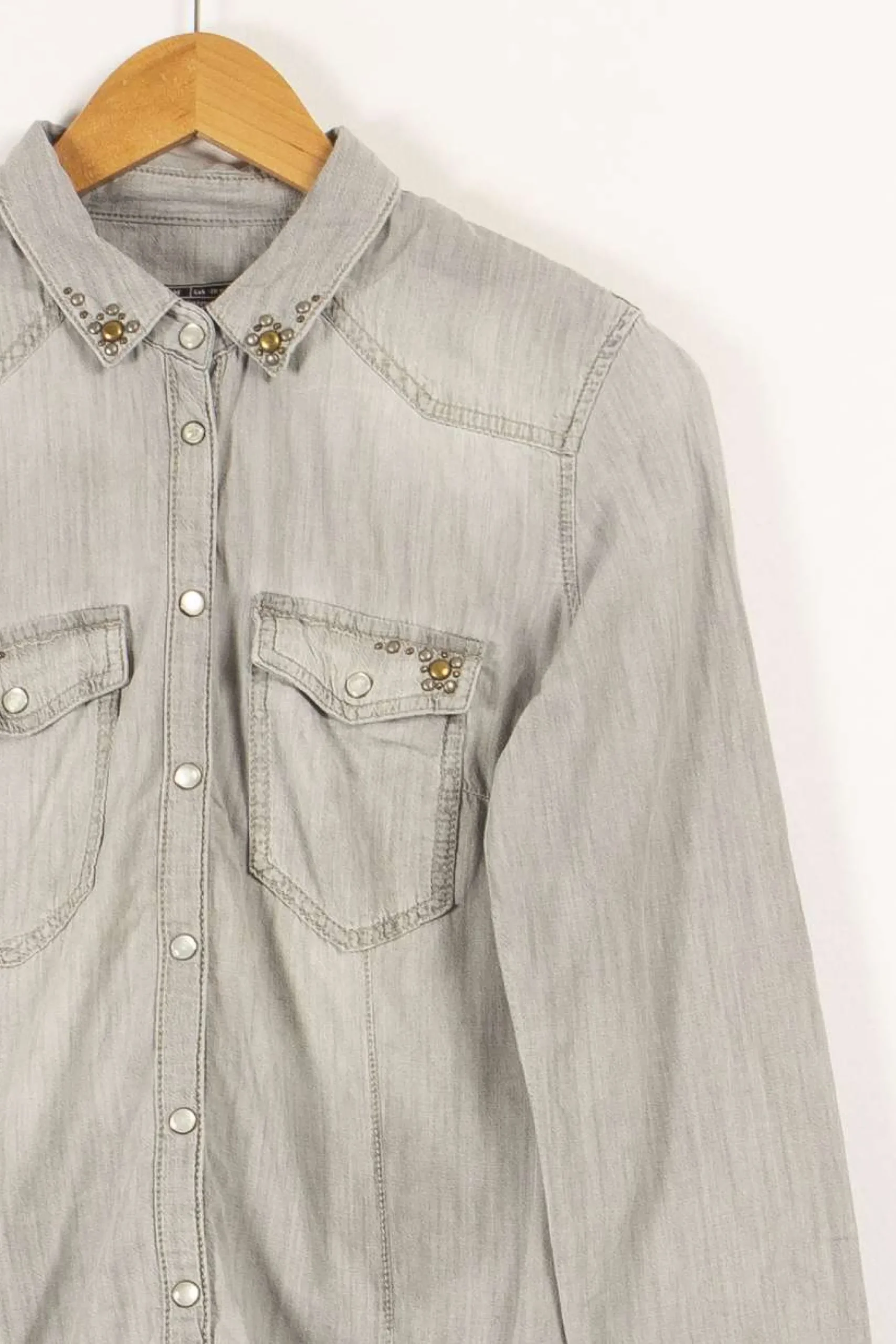 Best IKKS Chemise - Taille S/36 Gris
