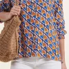Best La Fée Maraboutée Chemise ample à imprimé graphique - M/38 Multicolore