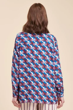 Store La Fée Maraboutée Chemise ample imprimée - S/36 Multicolore