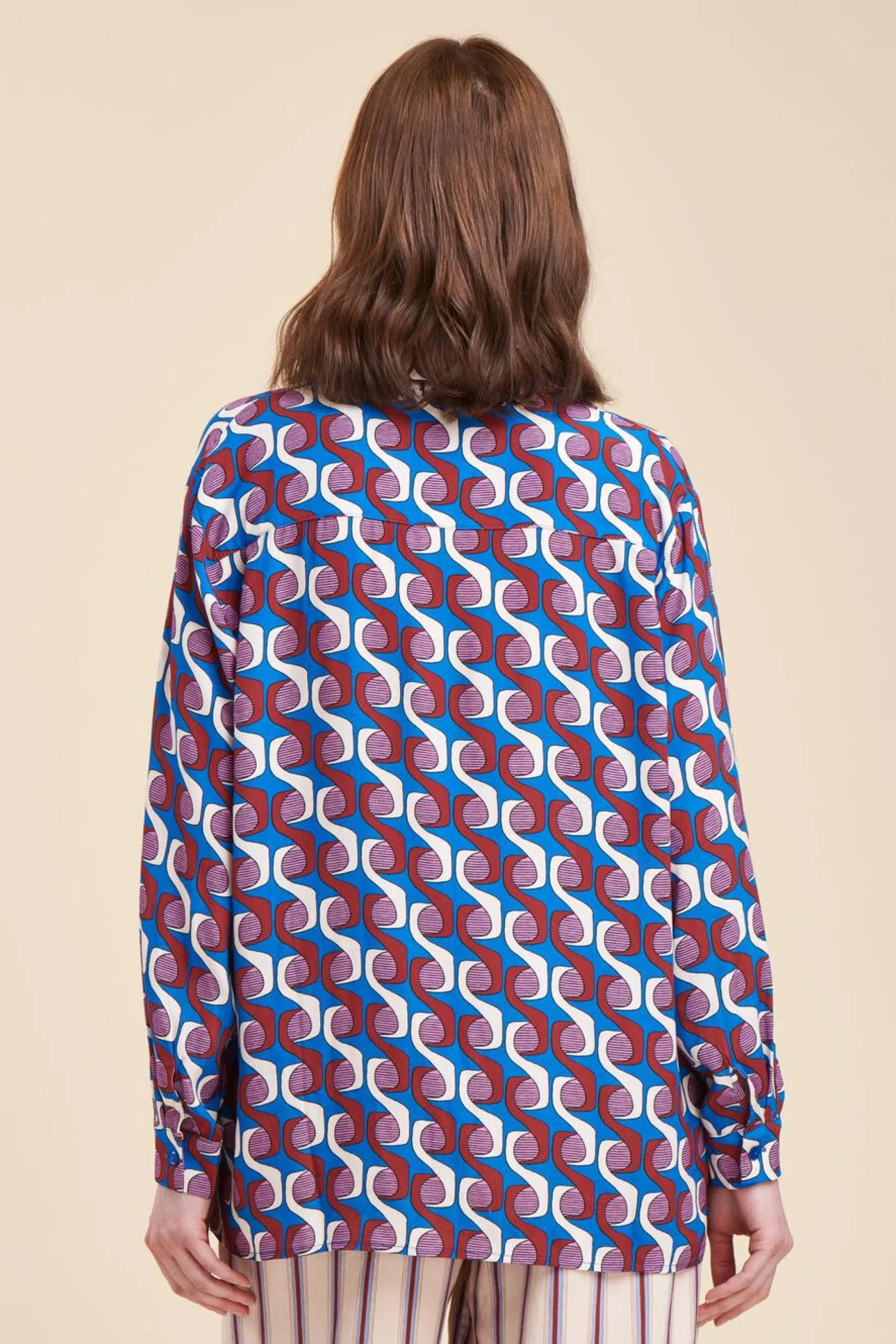 Store La Fée Maraboutée Chemise ample imprimée - S/36 Multicolore