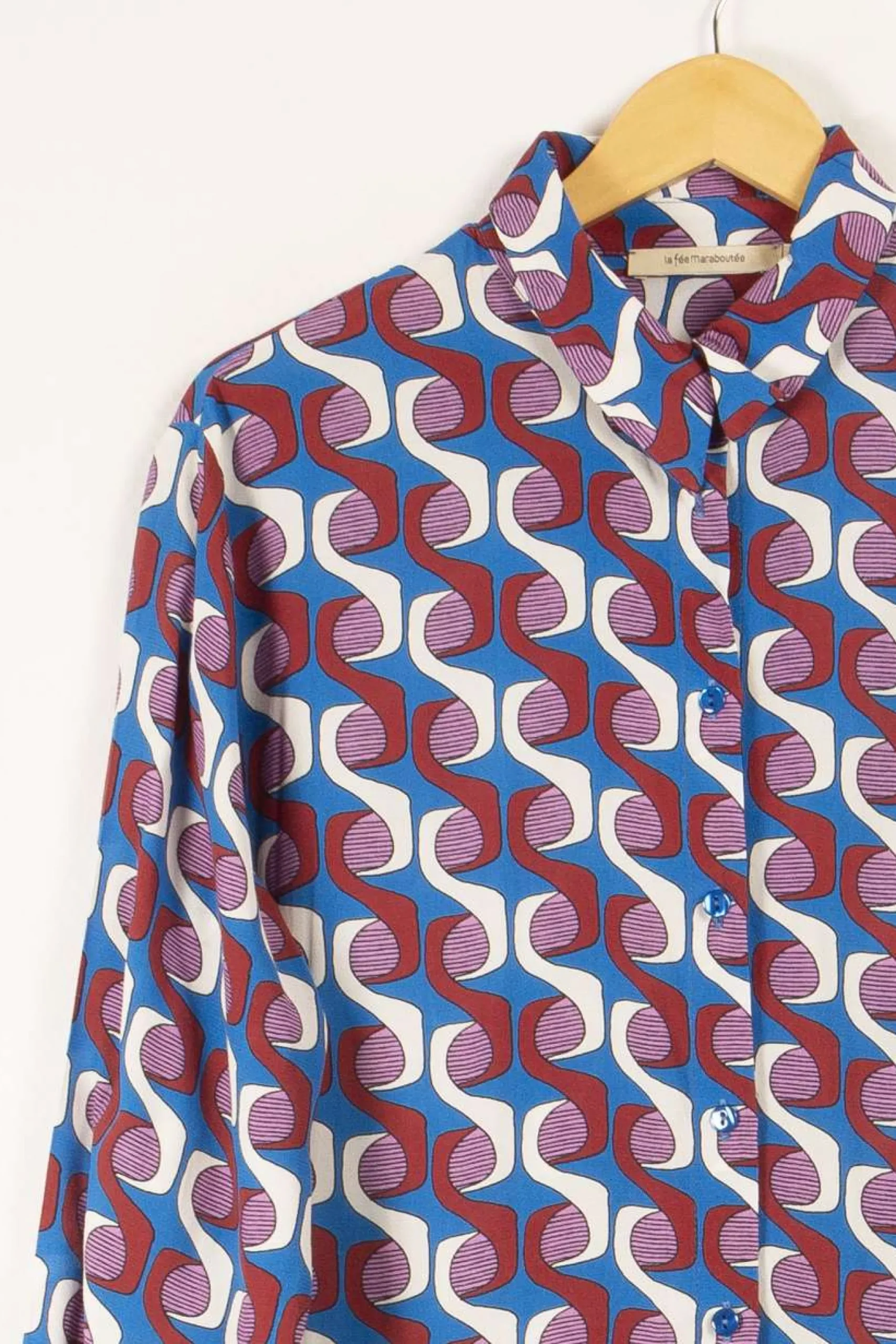 Store La Fée Maraboutée Chemise ample imprimée - S/36 Multicolore