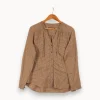 Discount Comptoir des Cotonniers Chemise à carreaux - Taille L/40 Beige