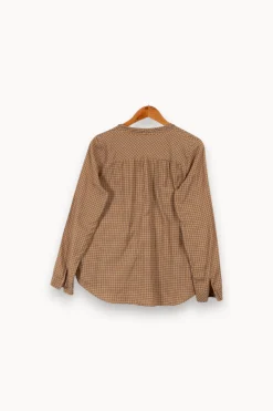 Discount Comptoir des Cotonniers Chemise à carreaux - Taille L/40 Beige