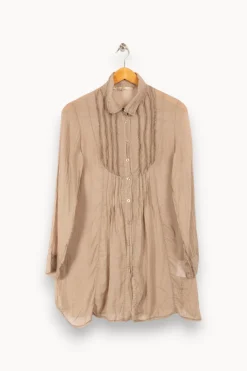 Shop La Fée Maraboutée Chemise - Taille L/40 Beige
