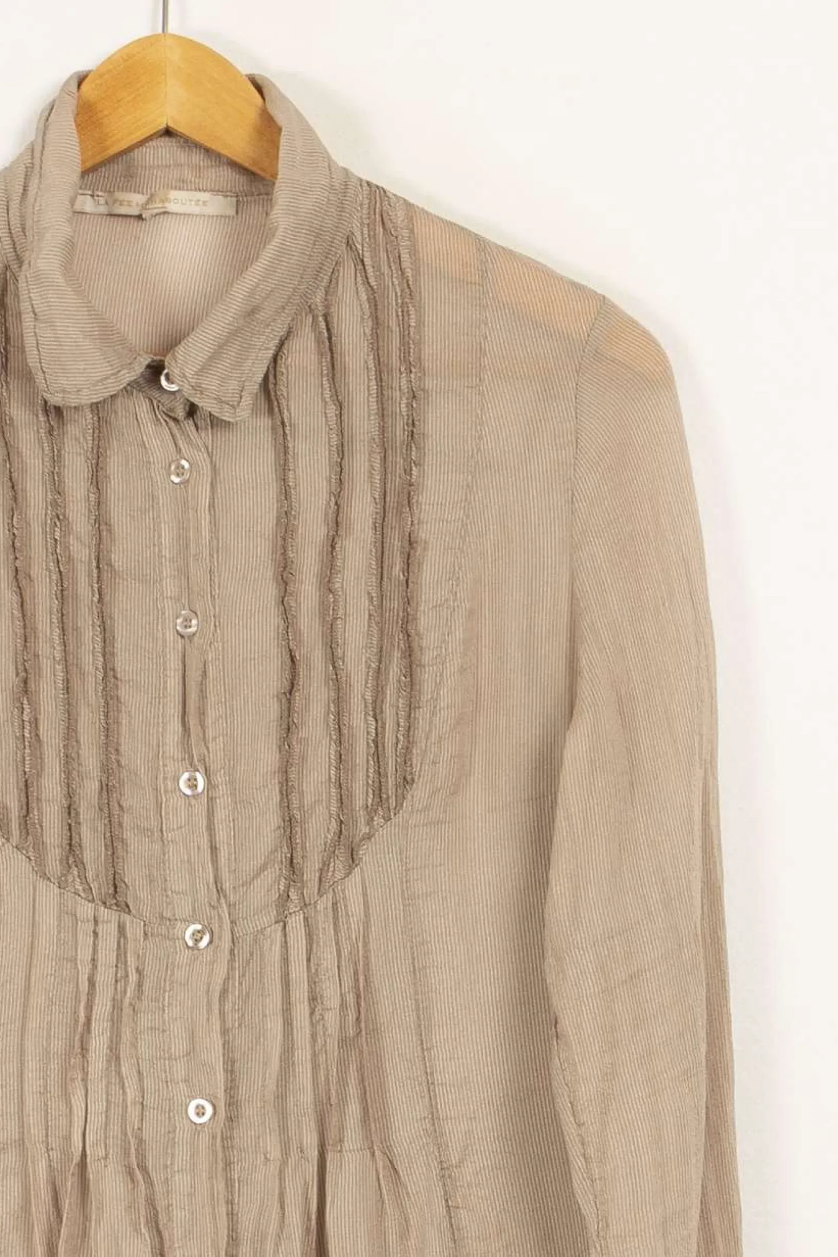 Shop La Fée Maraboutée Chemise - Taille L/40 Beige