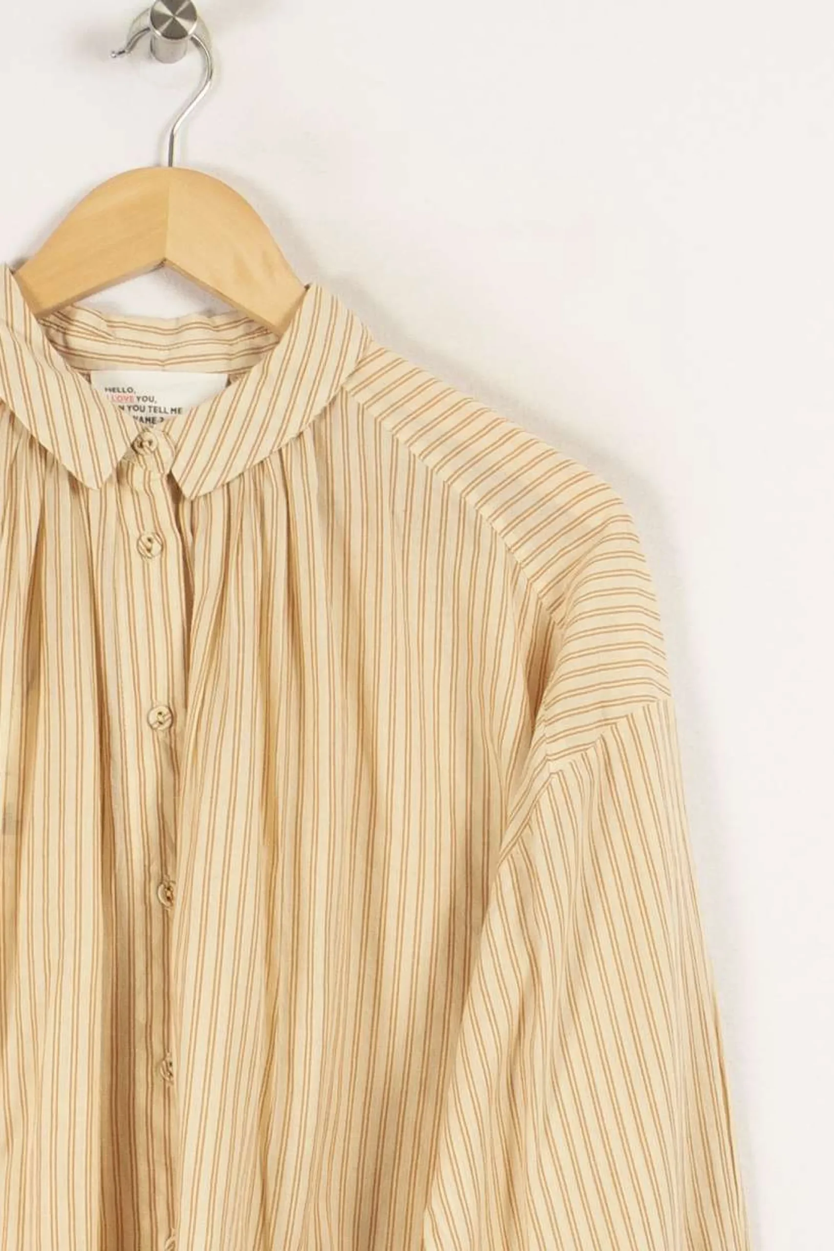 Online Léon & Harper Chemise rayée - Taille M/38 Beige