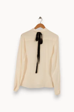 Outlet Comptoir des Cotonniers Chemise semi-transparente - Taille XL/42 Beige