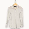 Fashion The Kooples Chemise he rayée - Taille M/38 Blanc