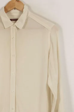 Clearance Comptoir des Cotonniers Chemise he/beige - Taille XS/34 Blanc