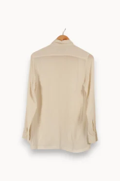 Clearance Comptoir des Cotonniers Chemise he/beige - Taille XS/34 Blanc