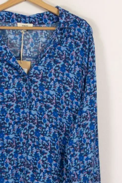Best Suncoo Chemise e à motifs - Taille XL/42 Bleu