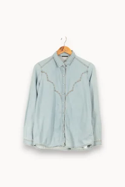 Flash Sale IKKS Chemise e - Taille S/36 Bleu
