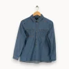 Shop Bérénice Chemise e - Taille S/36 Bleu