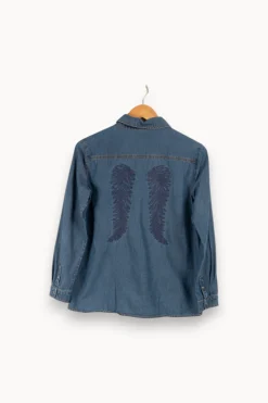 Shop Bérénice Chemise e - Taille S/36 Bleu