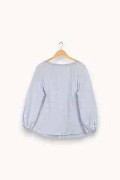 Clearance Maje Chemise e avec détails - Taille L/40 Bleu