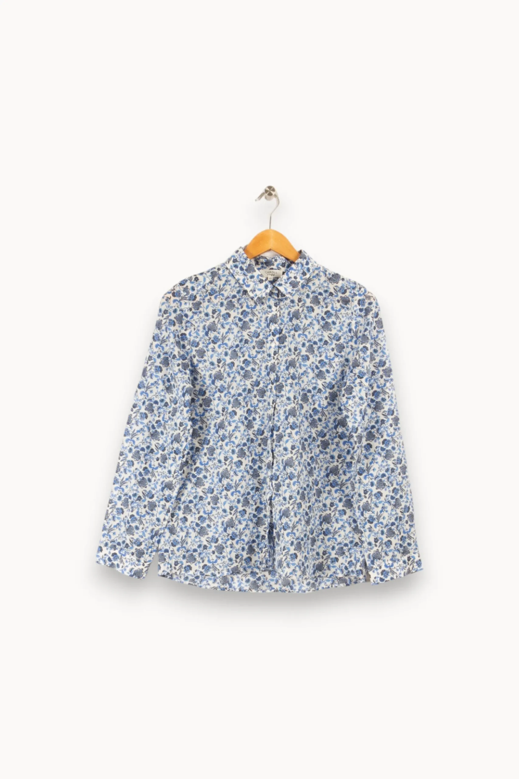 Discount Caroll Chemise e et blanche - Taille XL/42 Bleu