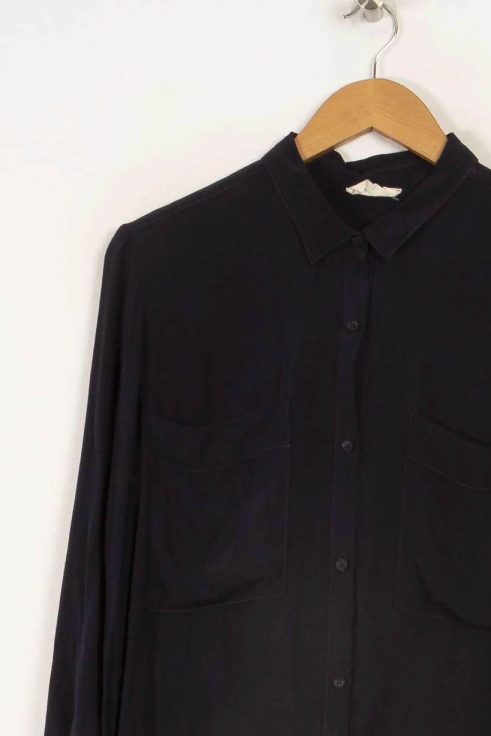 Outlet American Vintage Chemise e foncée - Taille M/38 Bleu