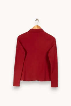 Fashion Caroll Chemise côtelée - Taille XS/34 Bordeaux